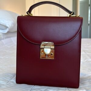 New Mark Cross Uptown bag in Oxblood Ted Burgundy. Never used